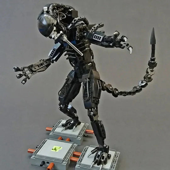 600PCS Space Alien Figure Mech Model Building Blocks Toy for Kids