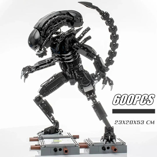 600PCS Space Alien Figure Mech Model Building Blocks Toy for Kids