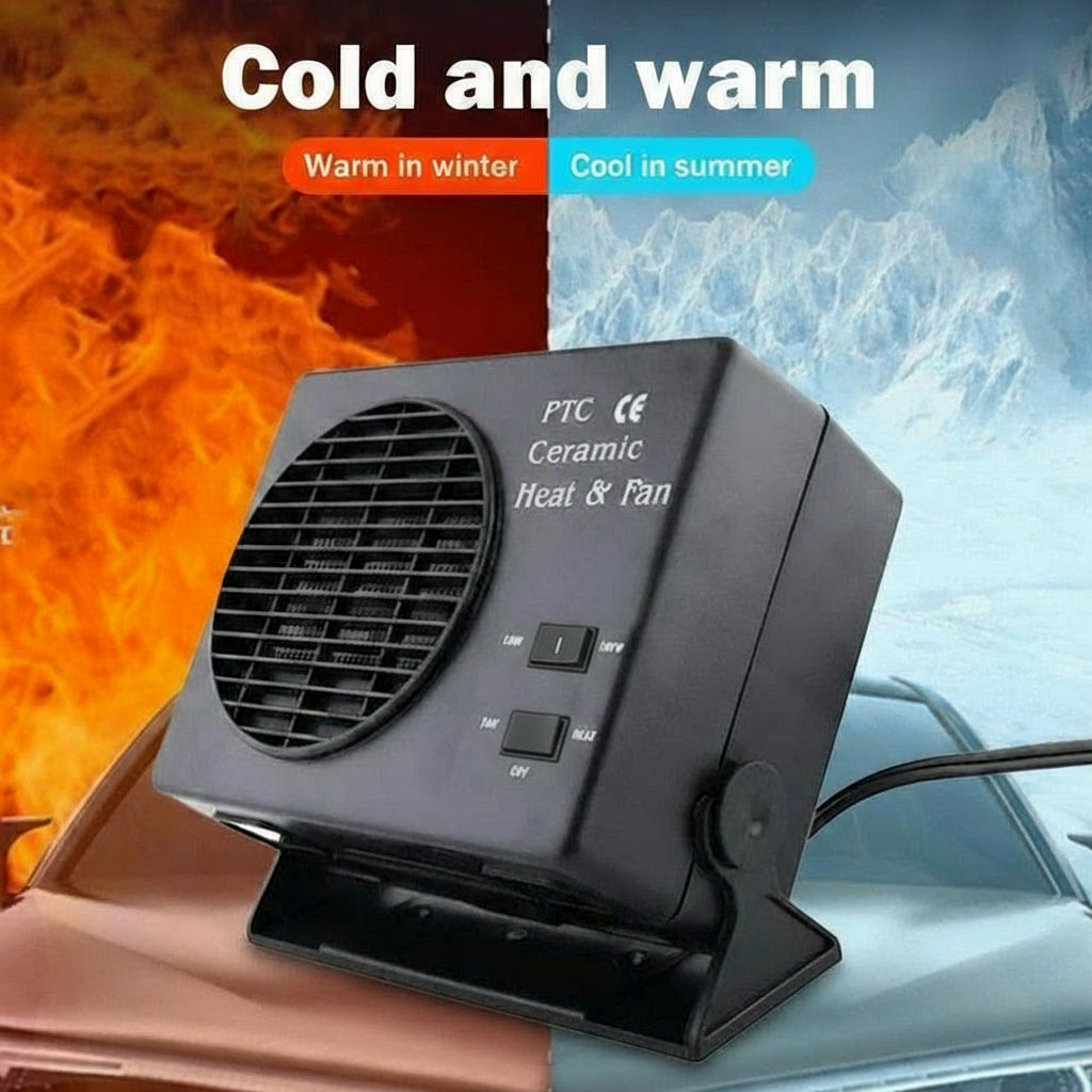 12V Ceramic Car Heater Fan | 150W-300W | Portable Defroster with Automatic Thermostat