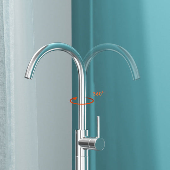 Modern Freestanding Bathtub Faucet - Copper Floor Mounted Design