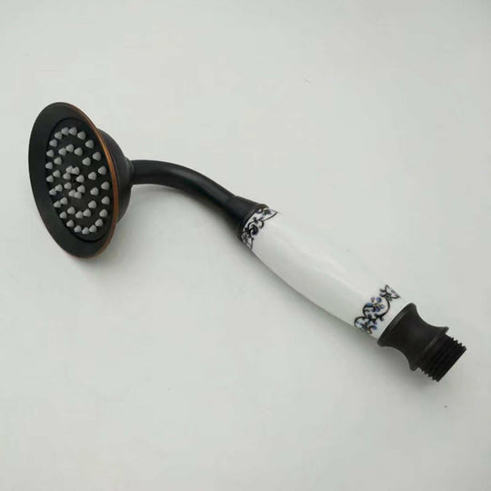 Traditional Handheld Shower Head with Hose - Polished Brass Wall Mounted Design