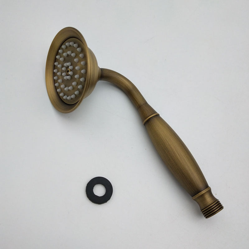 Traditional Handheld Shower Head with Hose - Polished Brass Wall Mounted Design