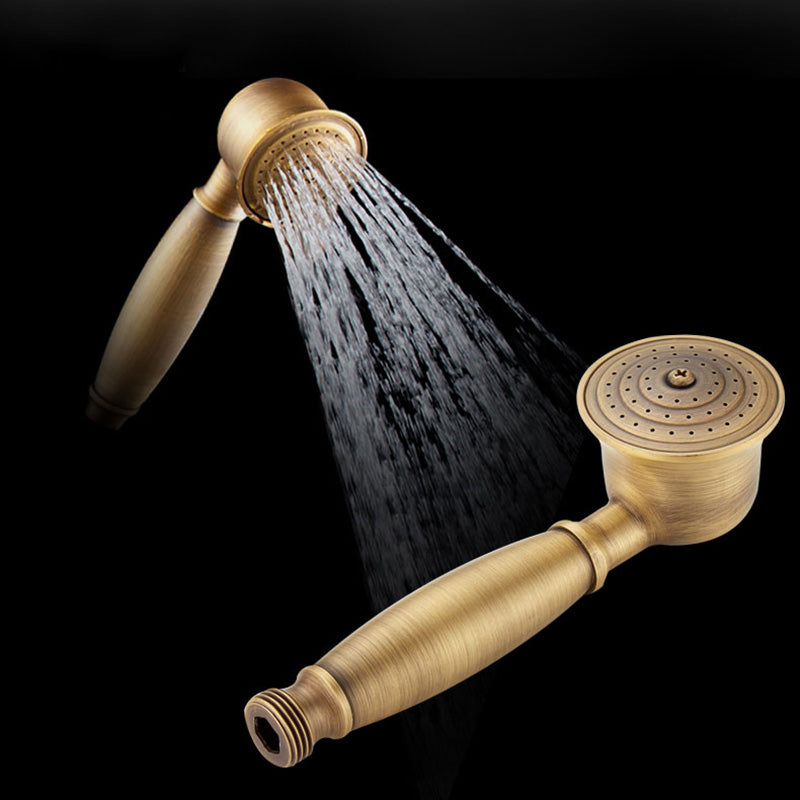 Traditional Handheld Shower Head with Hose - Polished Brass Wall Mounted Design
