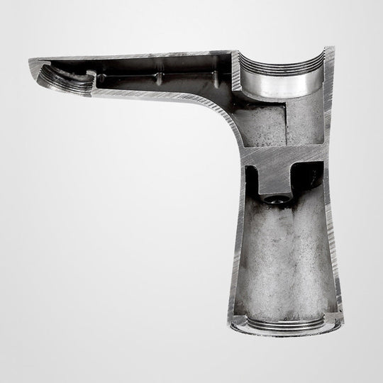 Modern Monochrome Centre Mount Low Arc Basin Tap Faucet for Bathroom