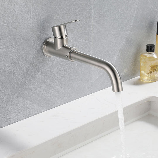 Modern Style Wall-Mounted Single Lever Mixer Tap for the Bathroom