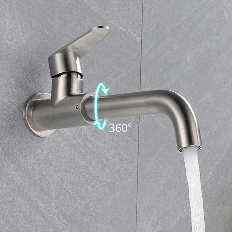Modern Style Wall-Mounted Single Lever Mixer Tap for the Bathroom