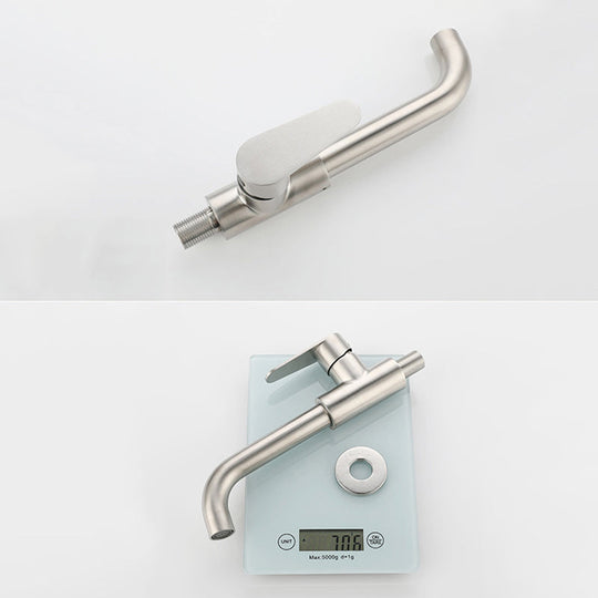 Modern Style Wall-Mounted Single Lever Mixer Tap for the Bathroom