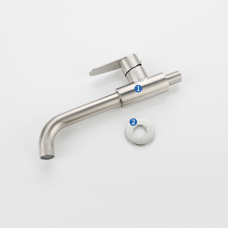 Modern Style Wall-Mounted Single Lever Mixer Tap for the Bathroom