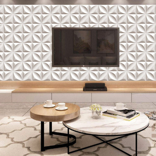 Square Interior Wall Cladding - Peel and Stick Texture Effect