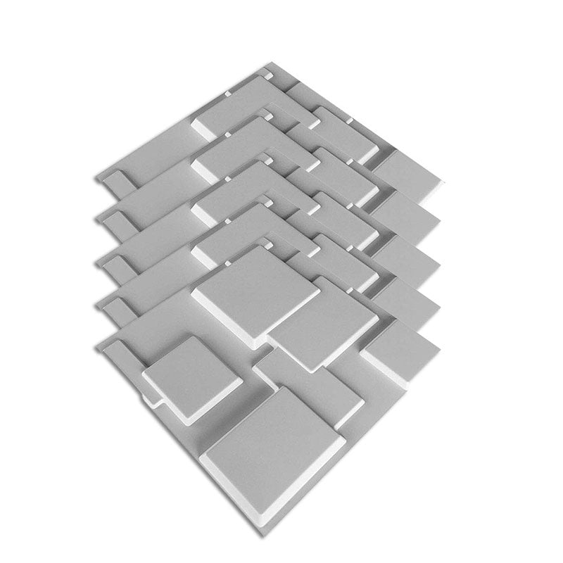 Square Interior Wall Cladding - Peel and Stick Texture Effect