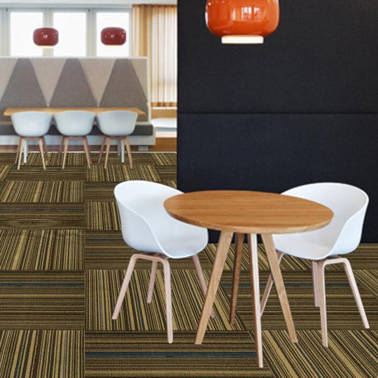 Dark Colour Level Loop Carpet Tile Non-Slip Self-Adhesive Indoor Office Carpet Tiles