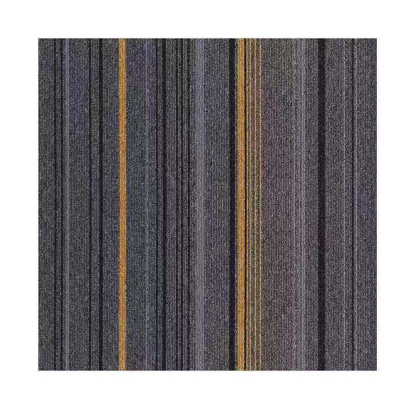 Dark Colour Level Loop Carpet Tile Non-Slip Self-Adhesive Indoor Office Carpet Tiles