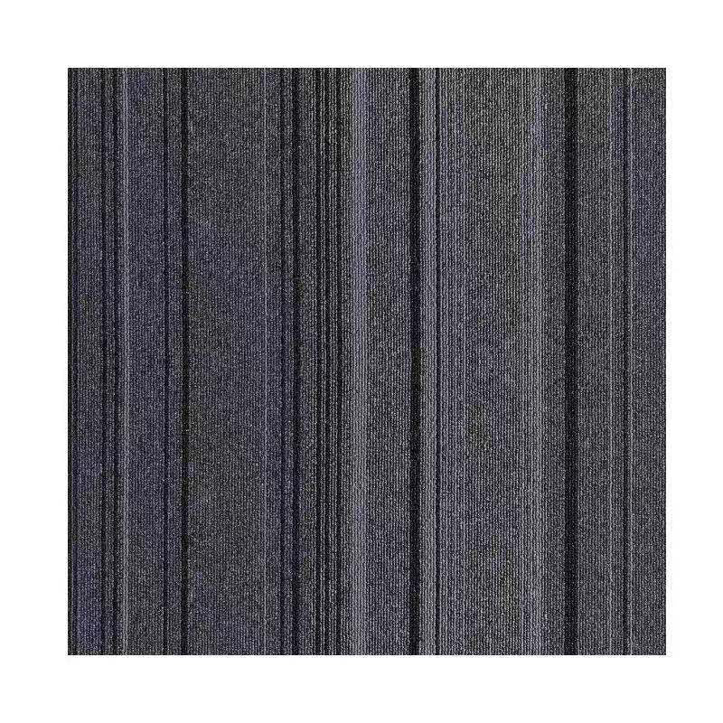 Dark Colour Level Loop Carpet Tile Non-Slip Self-Adhesive Indoor Office Carpet Tiles