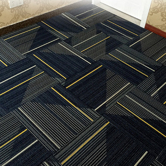 Dark Colour Level Loop Carpet Tile Non-Slip Self-Adhesive Indoor Office Carpet Tiles