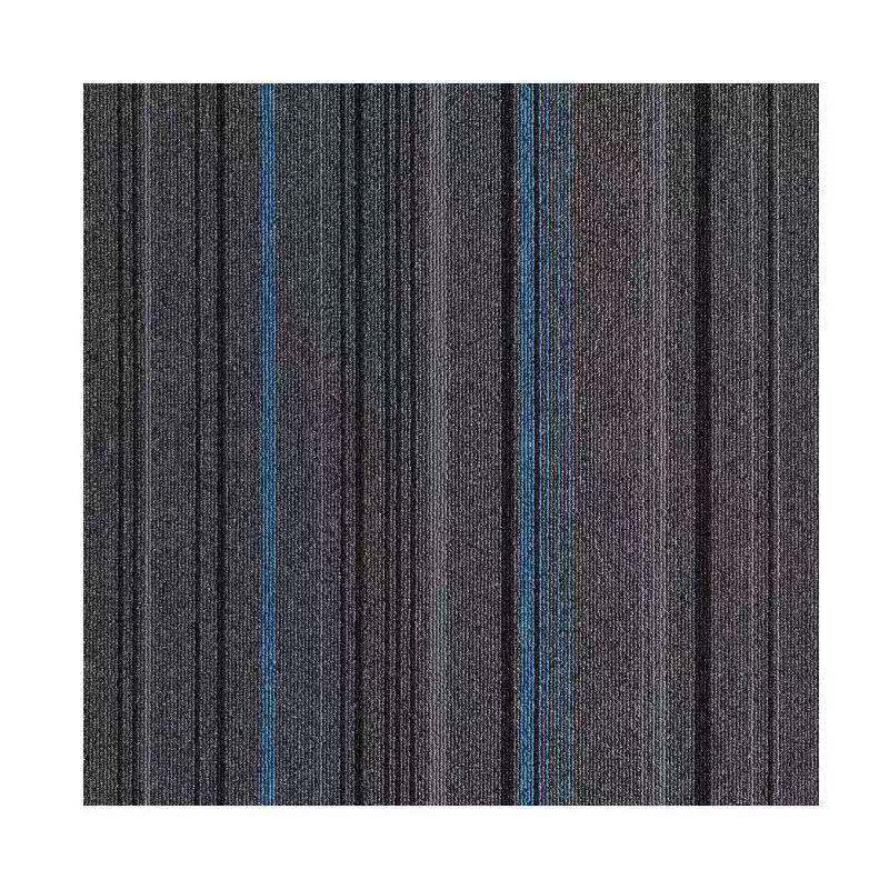 Dark Colour Level Loop Carpet Tile Non-Slip Self-Adhesive Indoor Office Carpet Tiles