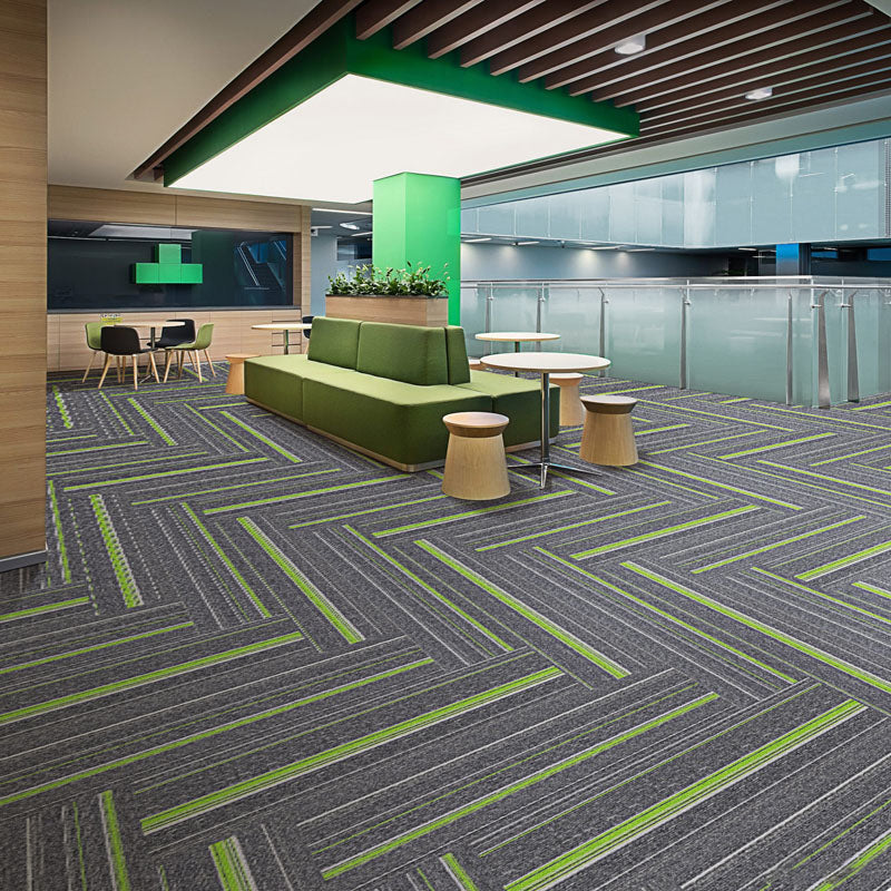 Dark Colour Level Loop Carpet Tile Non-Slip Self-Adhesive Indoor Office Carpet Tiles
