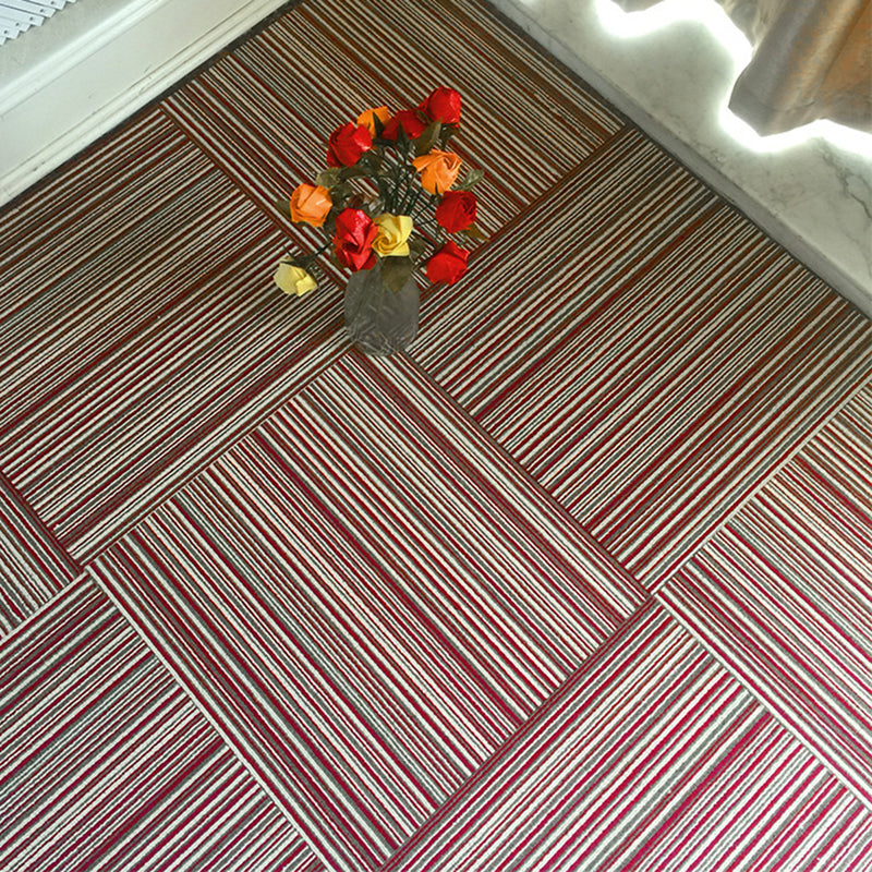 Dark Colour Level Loop Carpet Tile Non-Slip Self-Adhesive Indoor Office Carpet Tiles