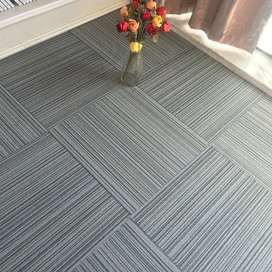 Dark Colour Level Loop Carpet Tile Non-Slip Self-Adhesive Indoor Office Carpet Tiles