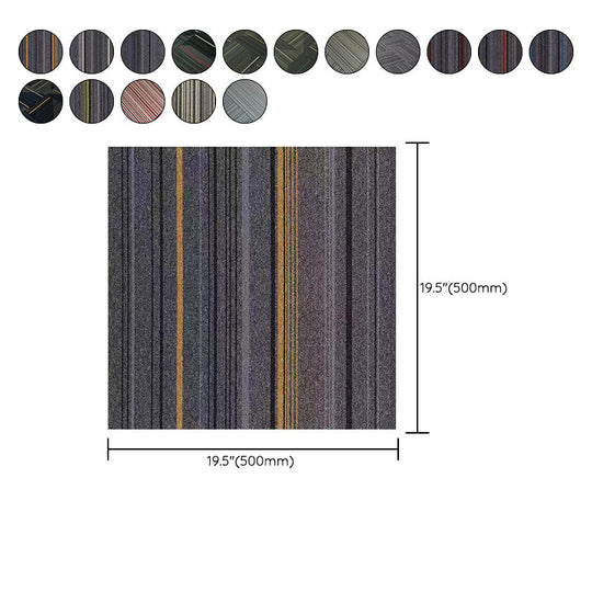 Dark Colour Level Loop Carpet Tile Non-Slip Self-Adhesive Indoor Office Carpet Tiles