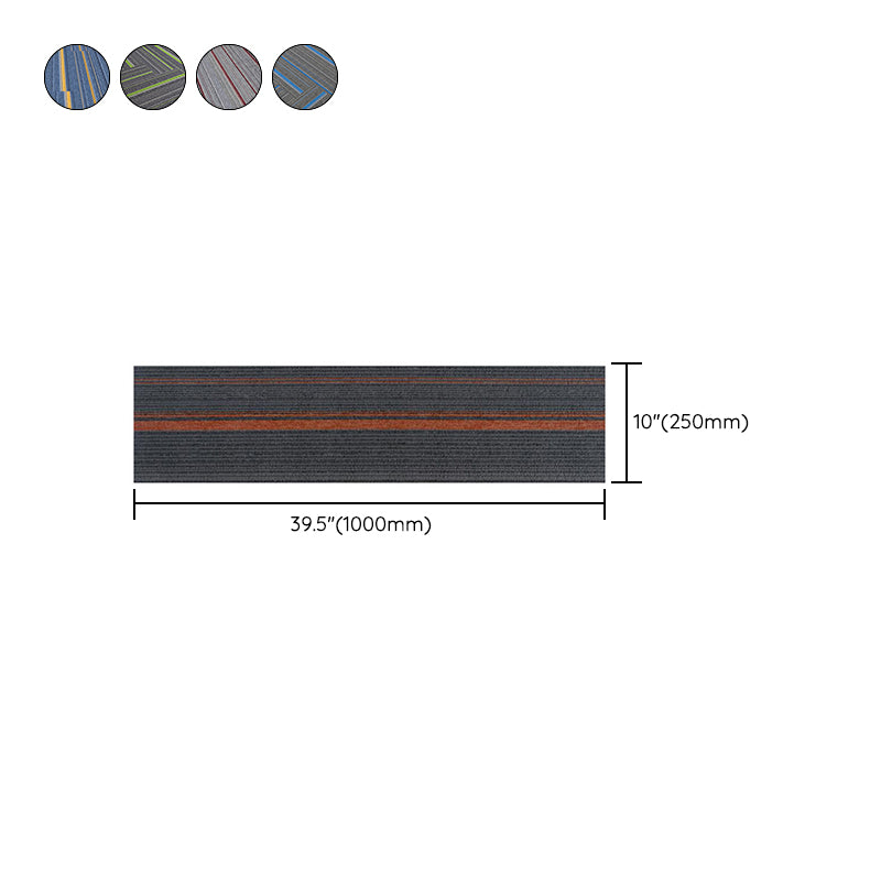 Dark Colour Level Loop Carpet Tile Non-Slip Self-Adhesive Indoor Office Carpet Tiles