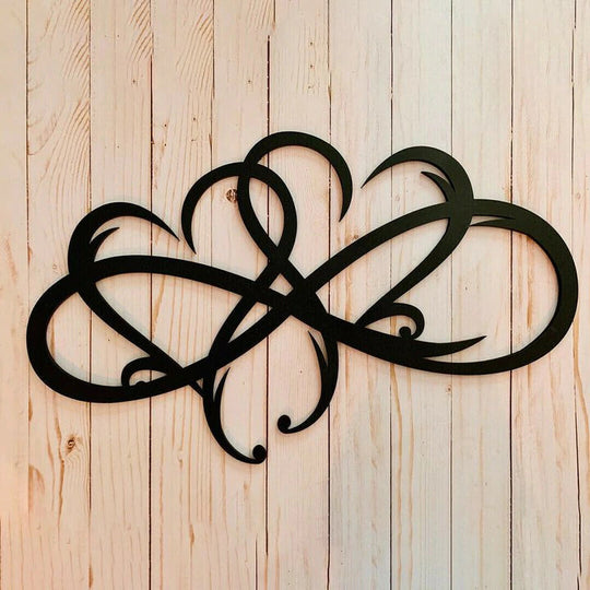 Heart Infinity - Steel Wall Decoration Metal Wall Art