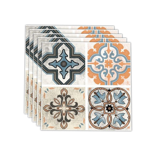 Multi-Tonal Style Peel and Stick Vinyl Plank Flooring with Porcelain Tile Look