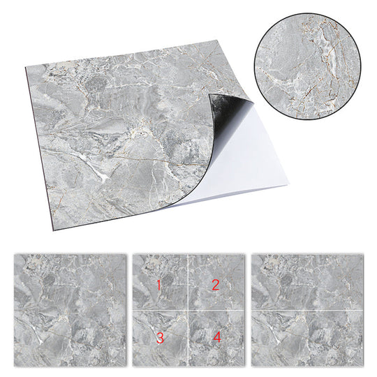 Multi-Tonal Style Peel and Stick Vinyl Plank Flooring with Porcelain Tile Look