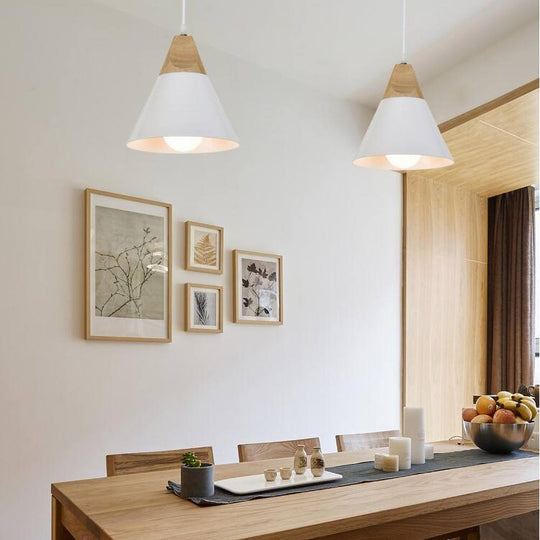 Minimalistic Wooden Pendant Light