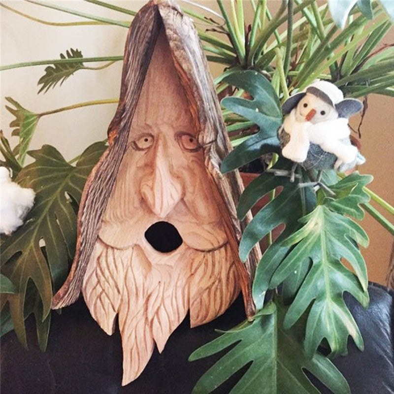 Handcrafted Bird Tree with Happy Spirit Design
