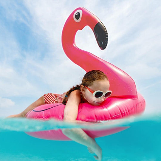 Inflatable Flamingo Pool Swimming Ring