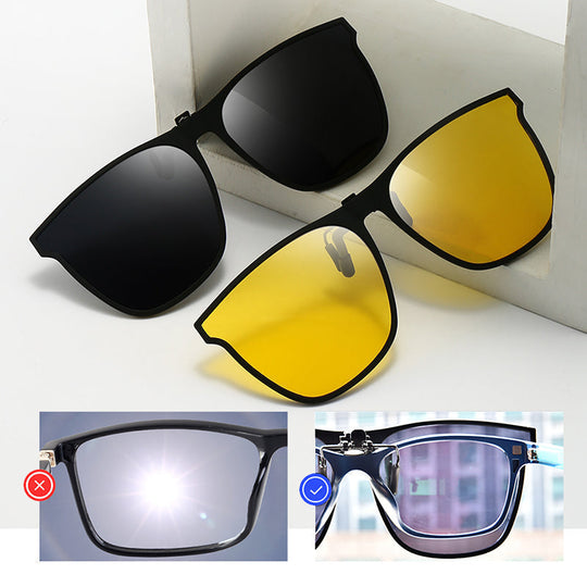 Polarised Clip-On Folding Sunglasses