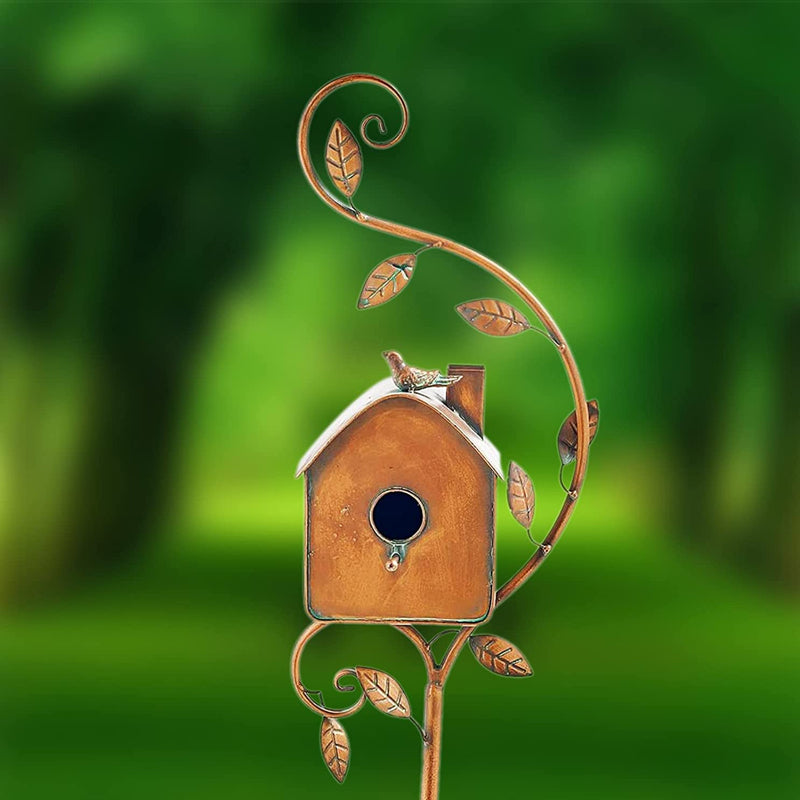 Garden Birdhouse Stakes