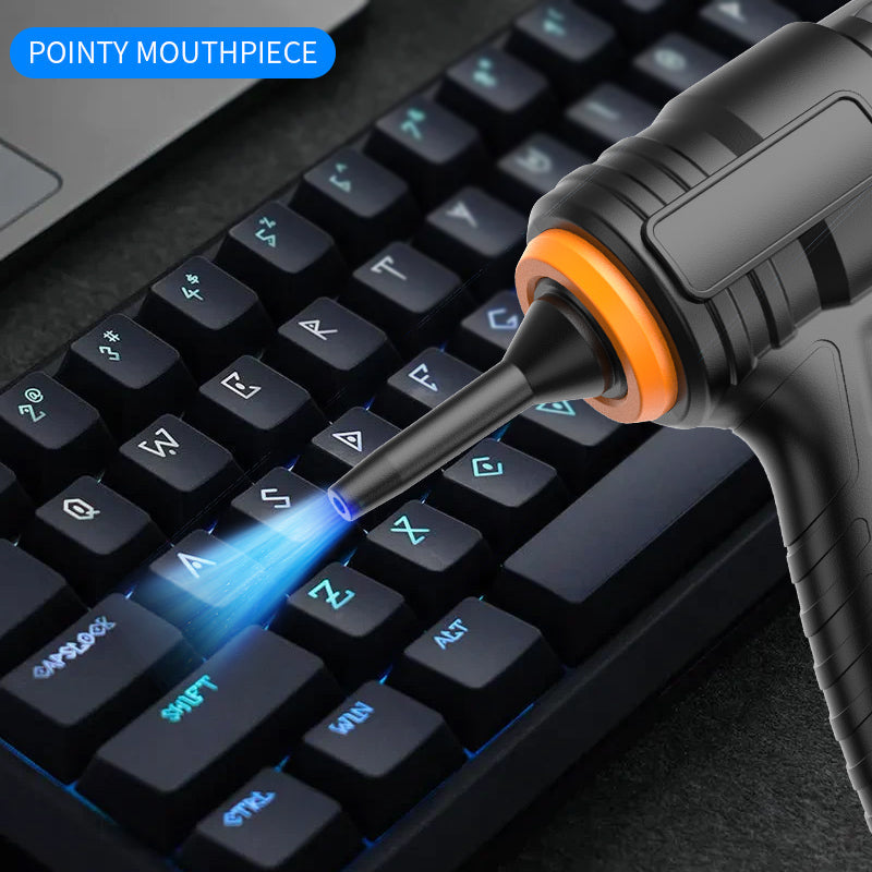Portable Wireless Handheld Vacuum Cleaner | Cyclone Suction Cordless Rechargeable Vacuum with Strong Suction Power for Cars, Offices, and Homes