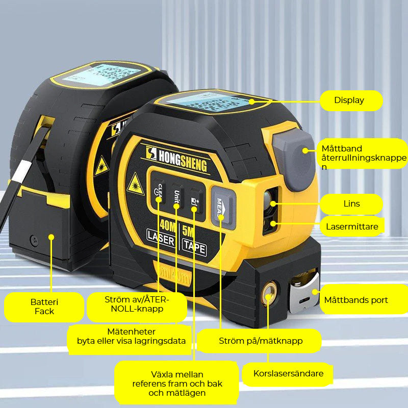 3-in-1 Infrared Laser Band Measurement Tool
