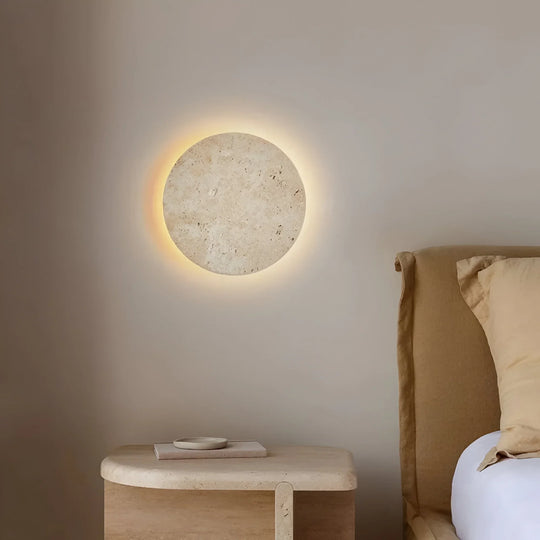 Round Stone Wall Light