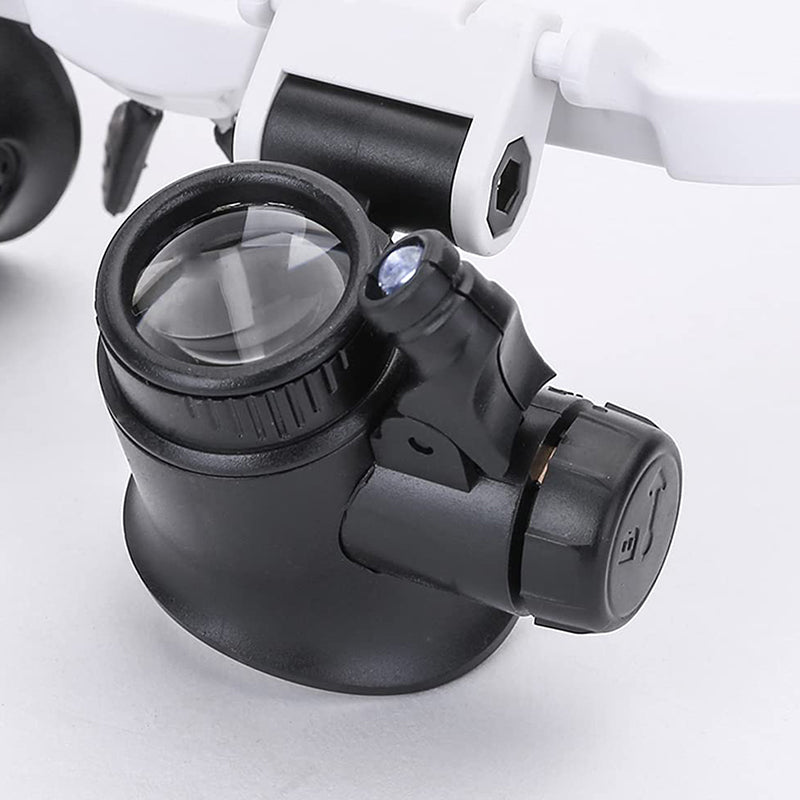 Magnifying Glasses with LED Lamps for Dual Eyes