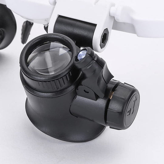 Magnifying Glasses with LED Lamps for Dual Eyes