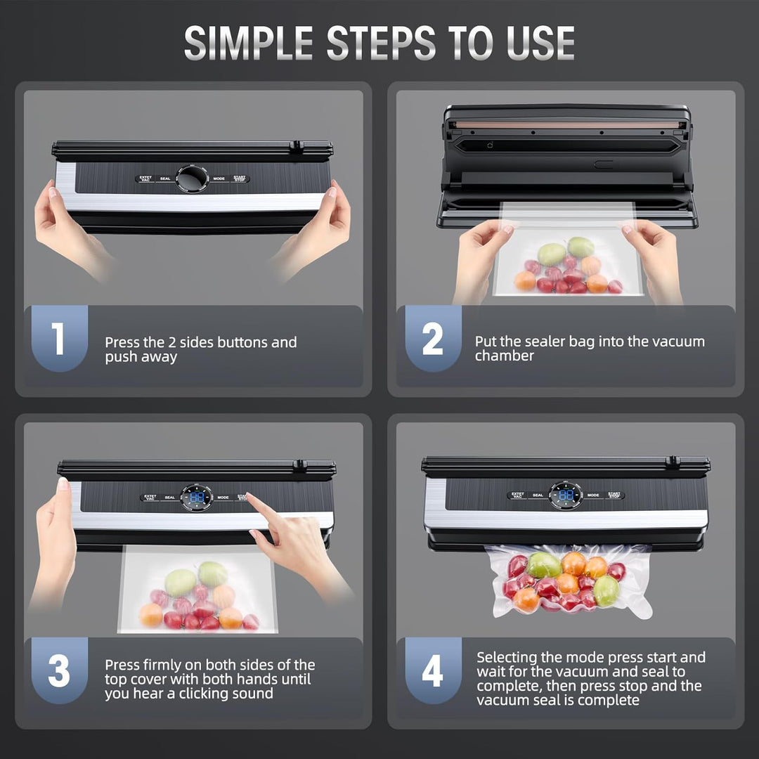8-in-1 Vacuum Sealer with Built-in Cutter