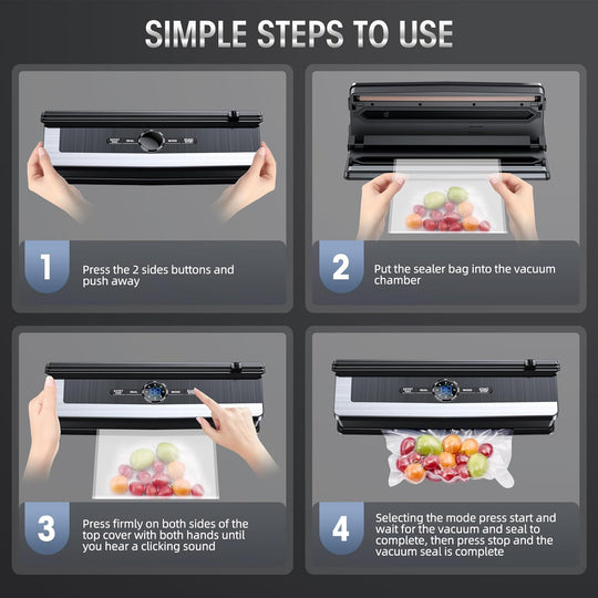 8-in-1 Vacuum Sealer with Built-in Cutter