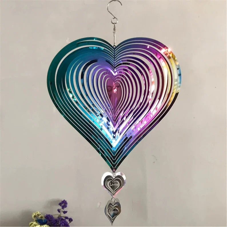 Rotating Wind Bell Crafted from Stainless Steel