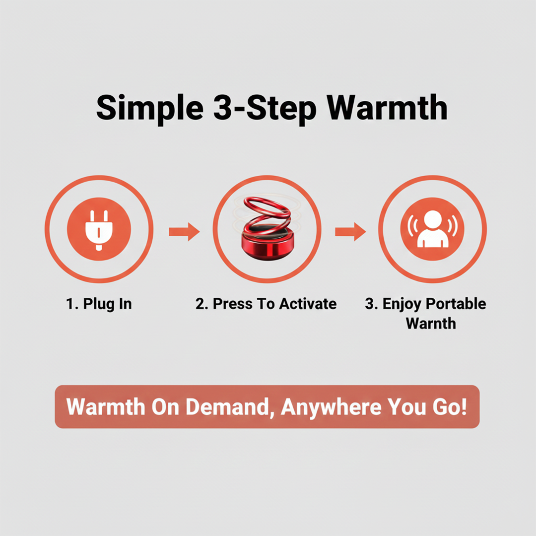 Portable Heater - Kinetic Design - Compact Size