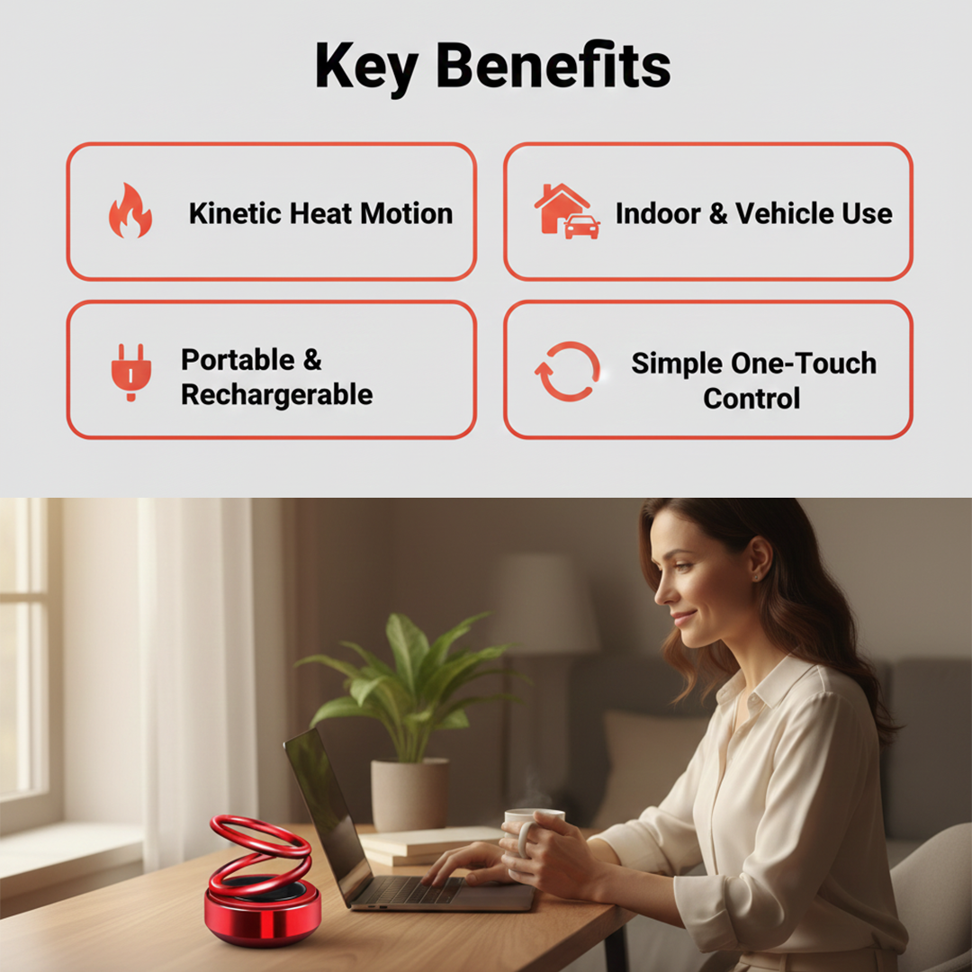 Portable Heater - Kinetic Design - Compact Size
