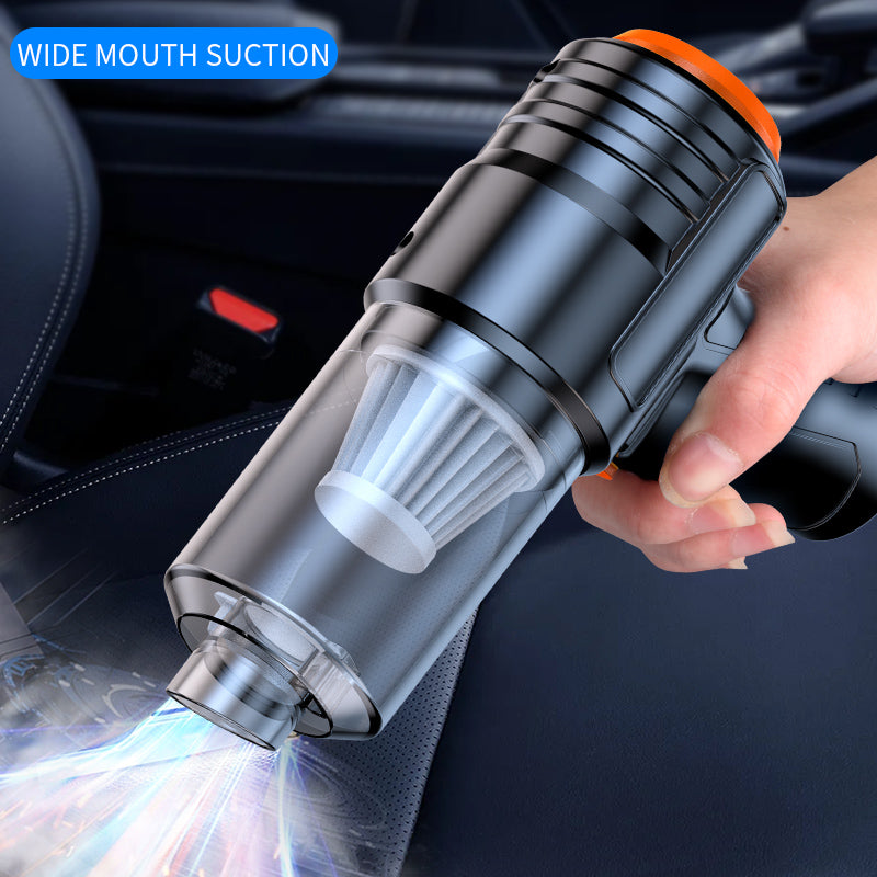 Portable Wireless Handheld Vacuum Cleaner | Cyclone Suction Cordless Rechargeable Vacuum with Strong Suction Power for Cars, Offices, and Homes