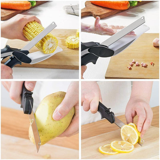 Versatile Stainless Steel Kitchen Scissors | EdgeCut Design
