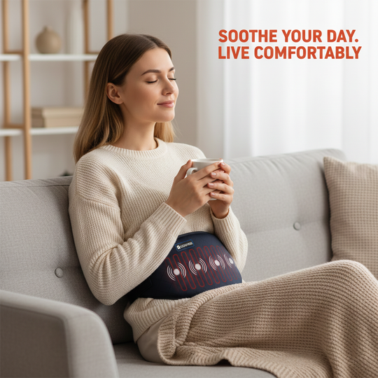 Heating Pad - Adjustable Strap - Vibration Support