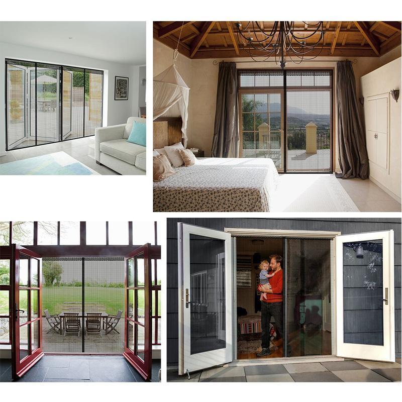 Magnetic Fly Screen Door with Velcro Closure