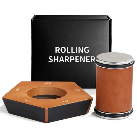 Knife Sharpener Set - Rolling Design - Diamond Discs