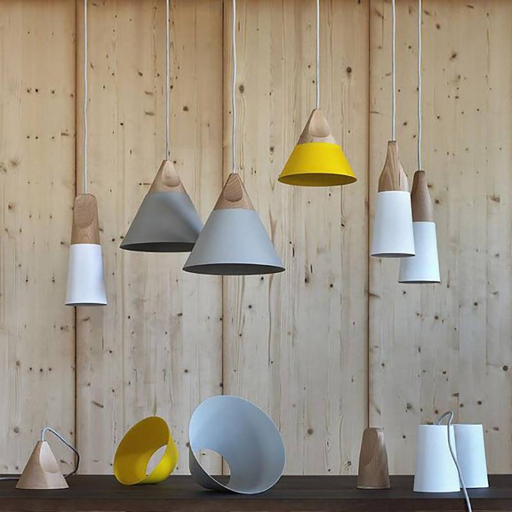 Minimalistic Wooden Pendant Light