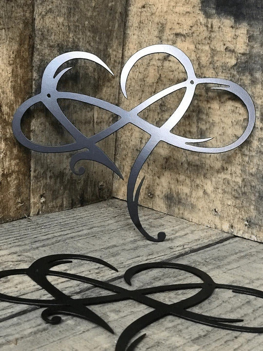 Heart Infinity - Steel Wall Decoration Metal Wall Art