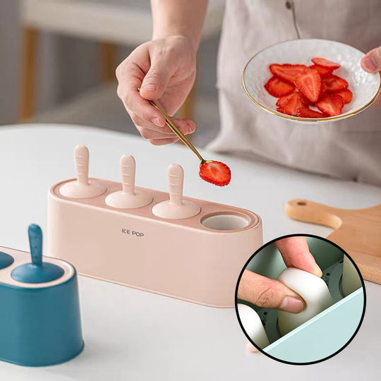 Silicone Ice on a Stick Ice Cream Mold Set